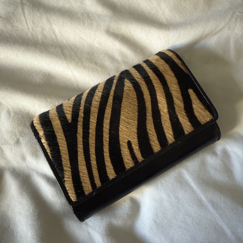 Rare Ralph Lauren Calf Hair Zebra Print Wallet (vintage)